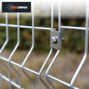 Galvanized wire fence